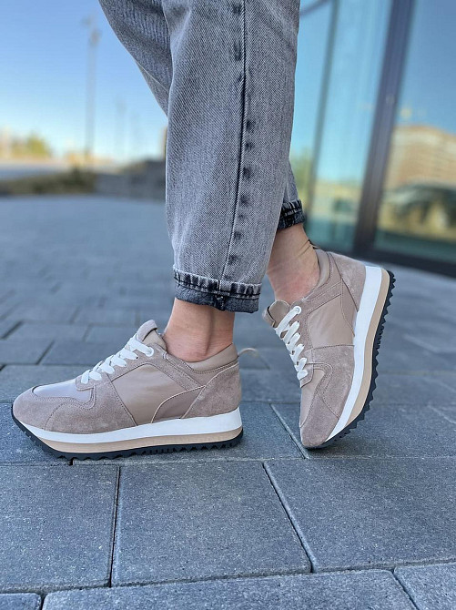 ARLEN Кросівки жіночі ARLEN КК-ЛВ капучіно (весна-осінь, шкіра+замша натуральна) (5004) Коломия - фото 10