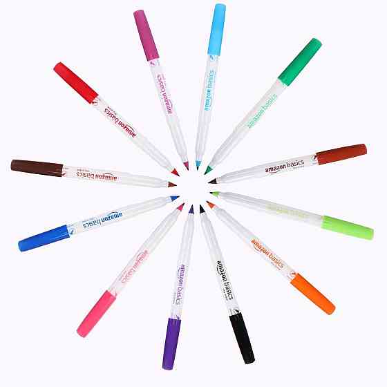 Маркер для белой доски ультратонкий наконечник 12 шт разноцветные низкий запах Киев