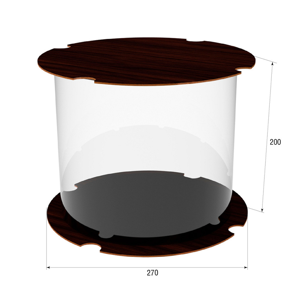 Коробка для тортів, квітів та подарунків EKOSTAR 230х200 Київ - фото 2