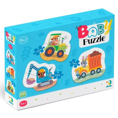 Пазл DoDo 3 в 1 Транспорт (300392) Винница - изображение 1
