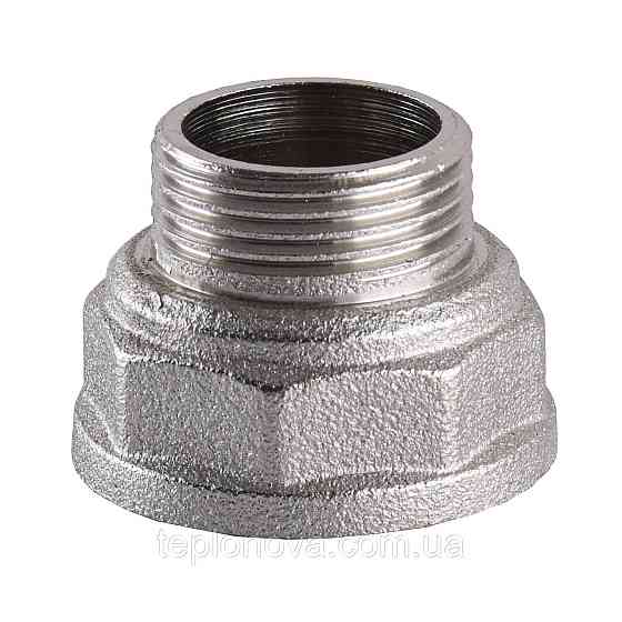Редукційний перехідник нікельований 1| ВР х 3/4| НР штампований А0613А (нк) VA Чернівці