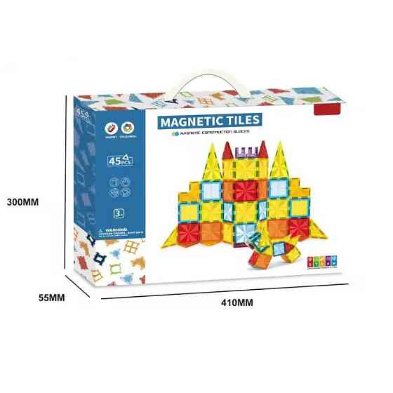 Конструктор магнітний дитячий на 45 деталей CJ-4077287 Київ