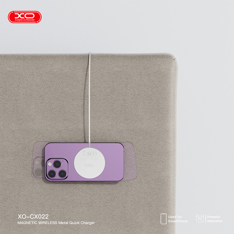 Бездротовий зарядний пристрій XO CX022 Magnetic Wireless Charger Type-C білий Львів - фото 4