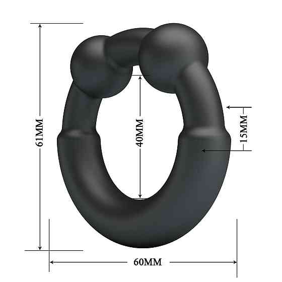 Эрекционное кольцо Crazy Bull №15 - Meco super soft silicone, BI-210362 Sex Aura Киев