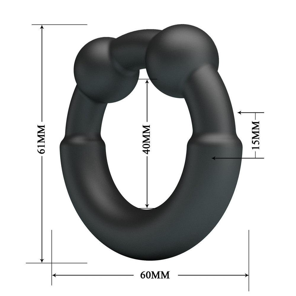 Ерекційне кільце Crazy Bull №15 - Meco super soft silicone, BI-210362 Sex Aura Київ - фото 6