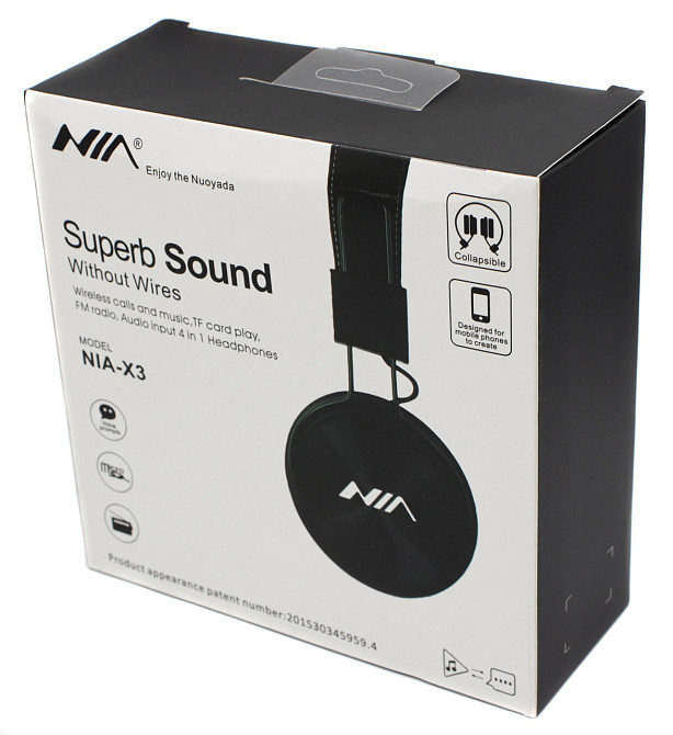 Наушники беcпроводные NIA-X3 Днепр - изображение 1