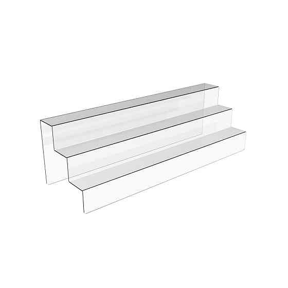 Товарная горка EKOSTAR на 3 ступеньки из акрила 500х150х150 Киев