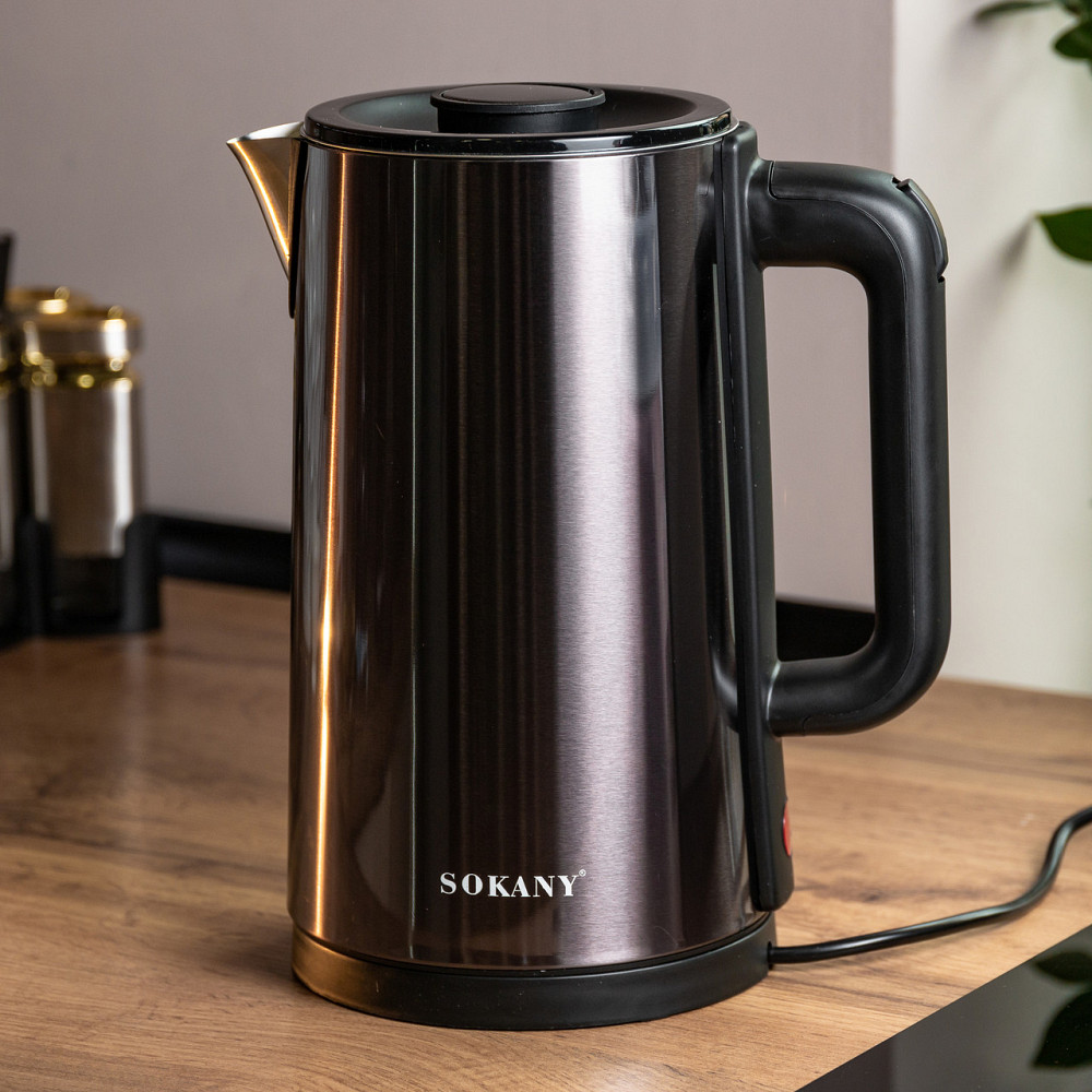 Sokany Електрочайник Sokany SK-09018 3 літри Сірий Коломыя - изображение 8