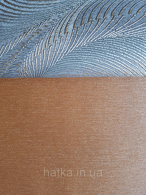 Обои виниловые на флизелиновой основе Rasch Incanto 1.06х10 однотонные тонкая полоска с глянцем терракотовые Киев - изображение 3