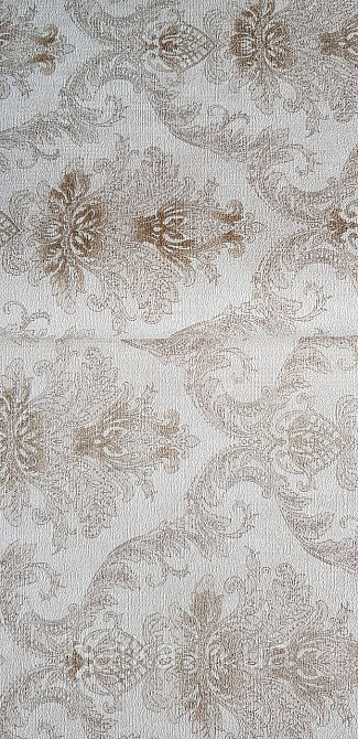 Шпалери вінілові на флізеліні Rasch Golden Hour метрові вензель завитки коричневі золотисті на беж Київ - фото 1