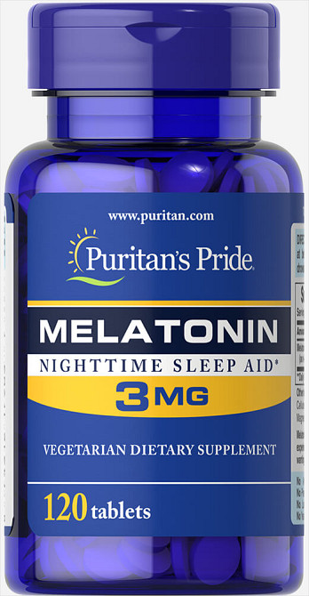 Мелатонин, Melatonin, Puritan's Pride, 3 мг, 120 таблеток Луцк - изображение 1