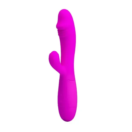 Вибратор со стимуляцией клитора SNAPPY (фуксия) Sex Aura Киев
