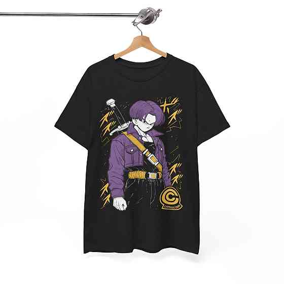 Футболка для хлопчика з аніме принтом Аніме Манга Джапанесе Комік оверсайз (зріст від 165 до 180) Чорний AnimeJ0446m Дніпро