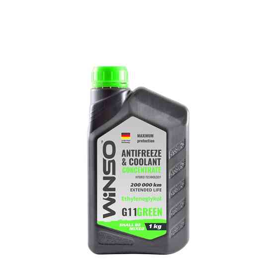 Антифриз Winso Antifreeze & Coolant Green G11 зелений концентрат 1кг Львів