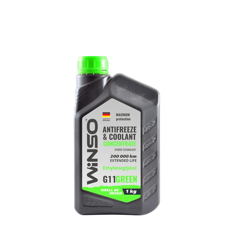 Антифриз Winso Antifreeze & Coolant Green G11 зелений концентрат 1кг Львів - фото 1