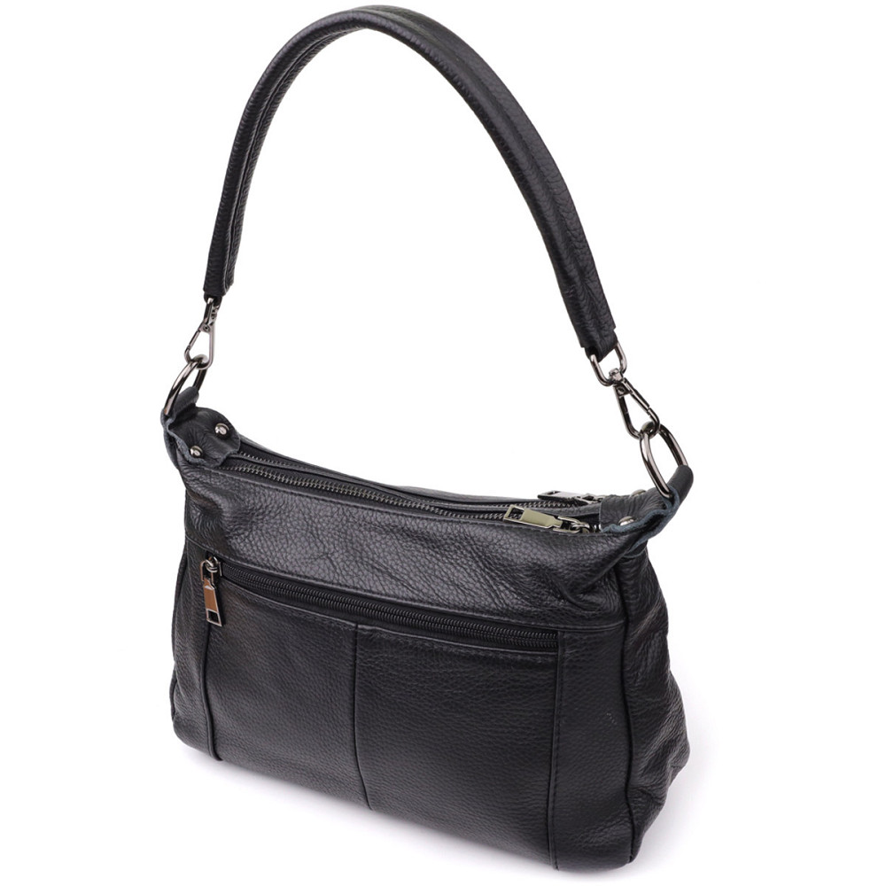 Женская сумка из натуральной кожи Vintage 23011 Черный Киев - изображение 2