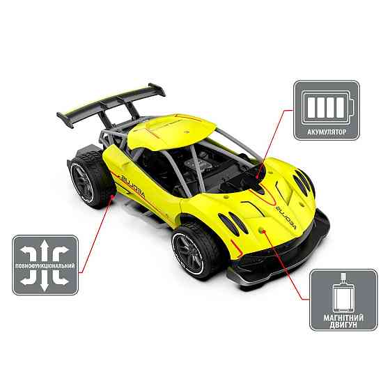 Автомобіль Speed racing drift з р/к – Aeolus (жовтий, 1:16) Дніпро