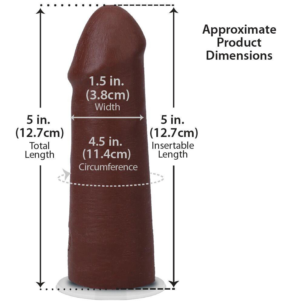 Фалоімітатор Doc Johnson The Realistic Cock ULTRASKYN - 5 Inch Chocolate Sex Aura Київ - фото 5