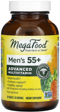 Витамины для мужчин 55 + Mega Food Multi for Men 55+ 120 таб Киев