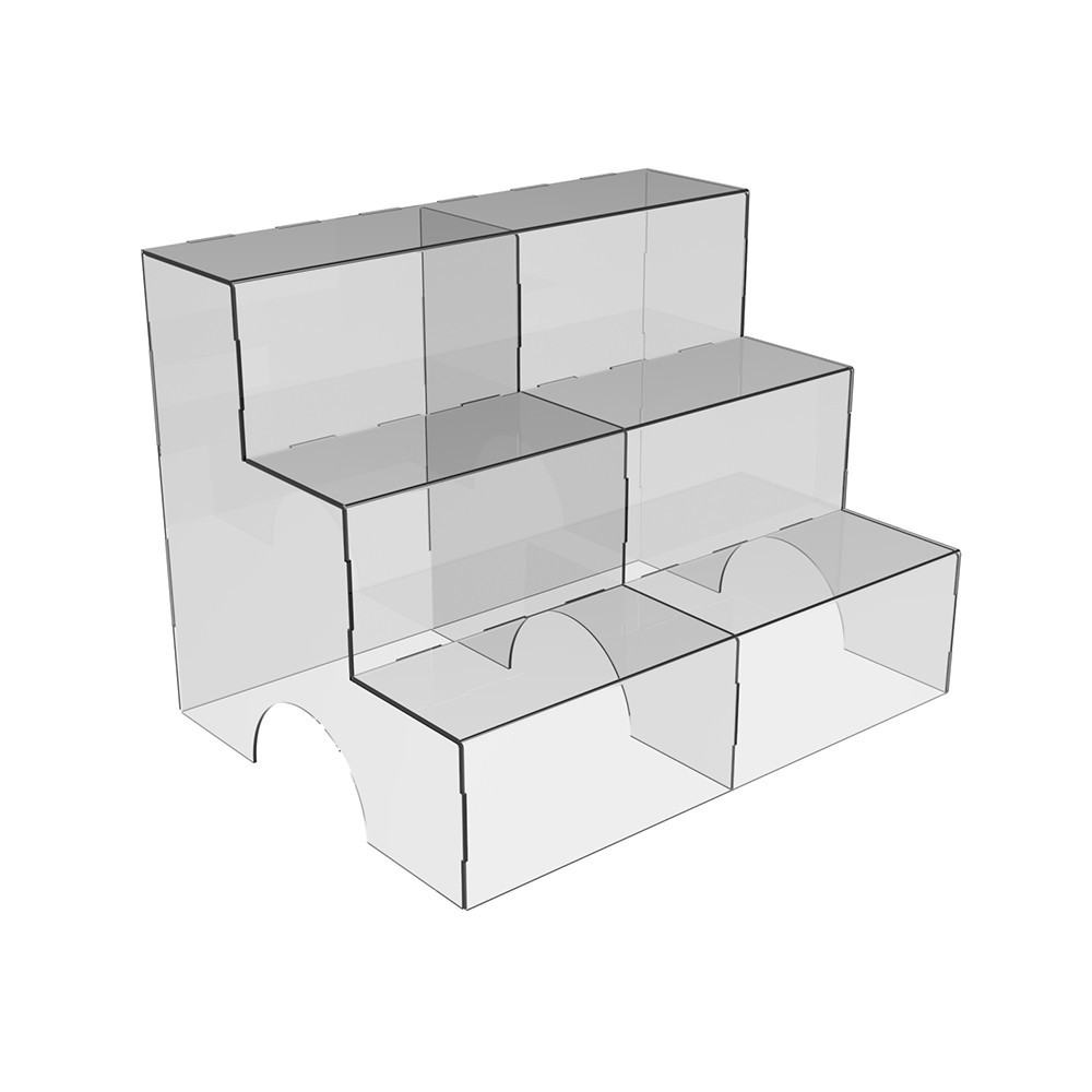 Товарная горка EKOSTAR на 3 полки 1000х744х750 акрил 6 мм Киев - изображение 2