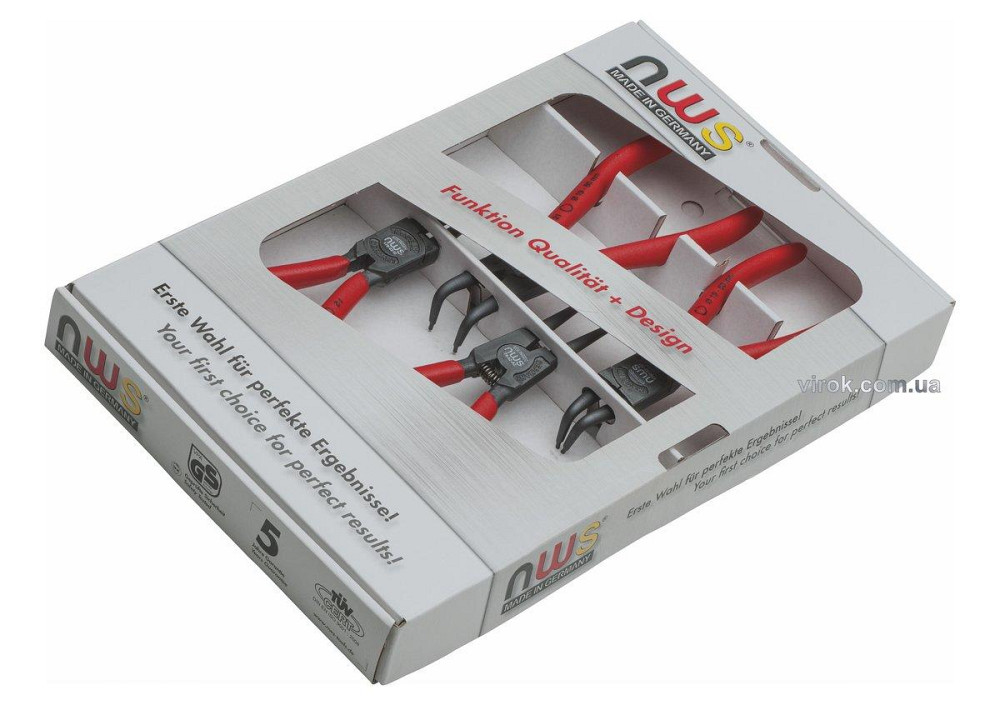 Набір знімачів стопорних кілець NWS прямі та вигнуті, 4 шт. Одеса - фото 1