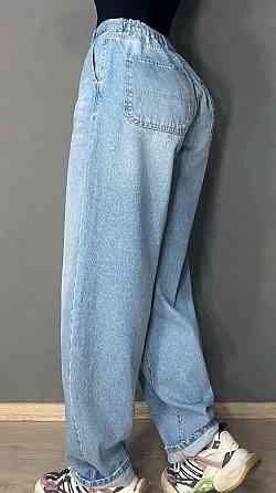 Джинсы женские Its Basic 4148-2 SKATER с резинкой на талии широкие голубые, голубой, 38, 38, 80 см, 105 см Киев