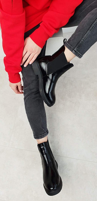 Zemira Черевики жіночі ZEMIRA Б607 чорні (весна-осінь, шкіра лакована) (4322) 36р.37р.38р. 38 Коломия - фото 1