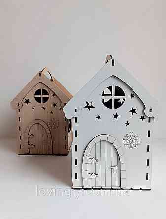 Упаковка для новорічних подарунків "Казковий будиночок" 24/17/15см Ірпінь