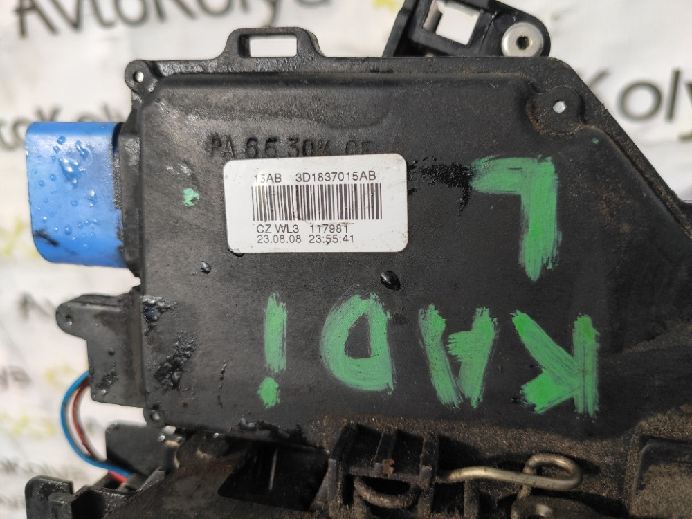 Замок дверей передній лівий електро VW Caddy 2004-2010 (3D1837015AB) Ковель - фото 4