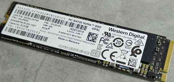 SSD диск Western Digital 512GB M2 NVMe 2280 PCIe 3.0 SN720 Харків