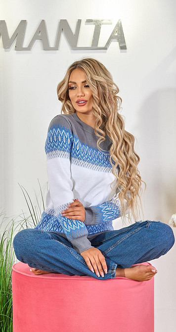 Гарний светр із блискучою ниткою (42) Київ - фото 3