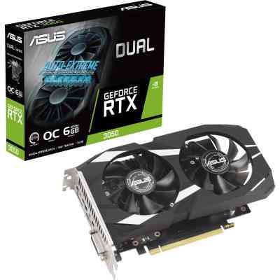 Відеокарта ASUS GeForce RTX3050 6Gb DUAL OC (DUAL-RTX3050-O6G) Вінниця