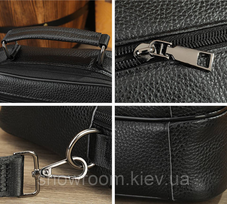 Кожаная вместительная сумка средних размеров Leather Collection (5055) Киев - изображение 5