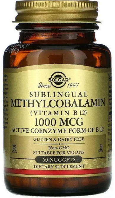 Витамин В12 (метилкобаламин) Solgar Vitamin B12 1000 мкг 60 таб Киев - изображение 1