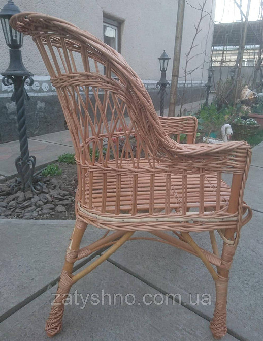 Плетене крісло медове Київ - фото 8