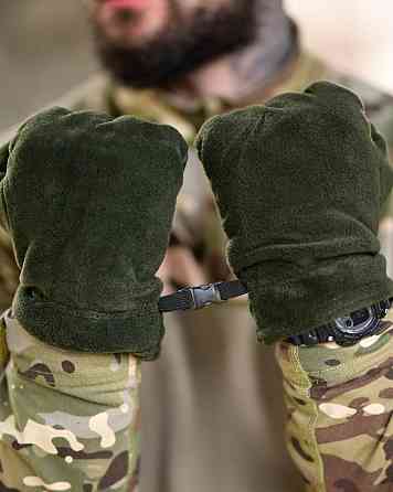 Рукавички флісові олива ВТ6768 Одеса