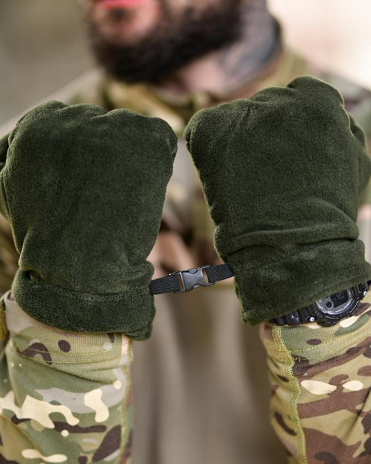 Рукавички флісові олива ВТ6768 Одеса - фото 5