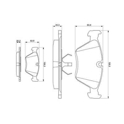 Гальмівні колодки Bosch 0 986 490 640 Вінниця