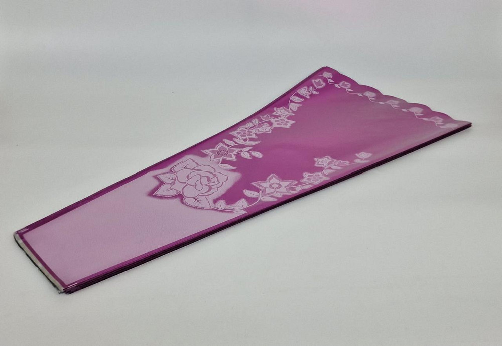 Конусне паковання під квіти h80/14низ/38верх метал малиновий (100 шт.) візерунок144 (7) (100 шт) Харків - фото 1