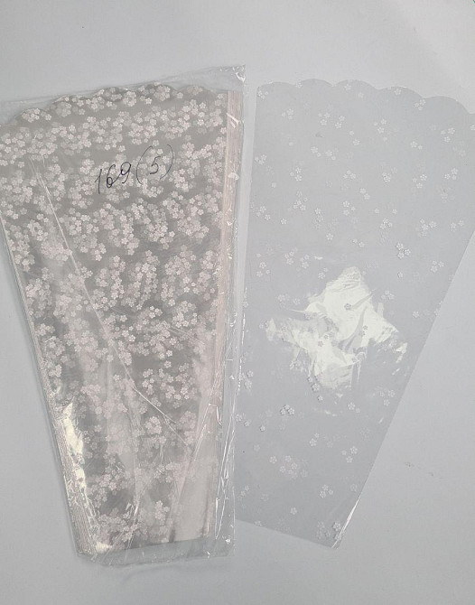 Упаковка конус под цветы h60/13низ/37верх(100 шт) узор 169 (5) (100 шт) Харьков - изображение 2