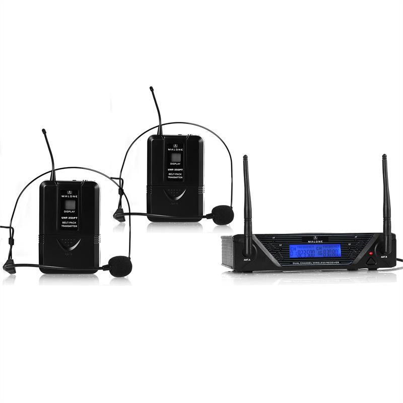 UHF-450 Duo2 2-канальный беспроводной микрофон UHF 2 микрофона для гарнитуры (Германия, читать описание) Ровно - изображение 1