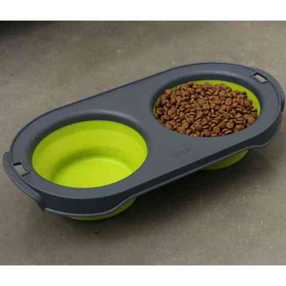 Двойная складная миска для собак и котов Dexas Collapsible Pet Feeder (Дексас Пет Фидер) Запорожье