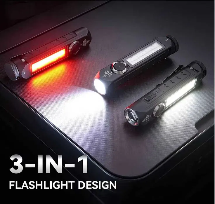Ліхтар ручний Sofirn IF24 Pro діод SFT40 5000K 1800 лм RGB Magnet USB-C з акумулятором 3000 mAh (Чорний) Вінниця - фото 4