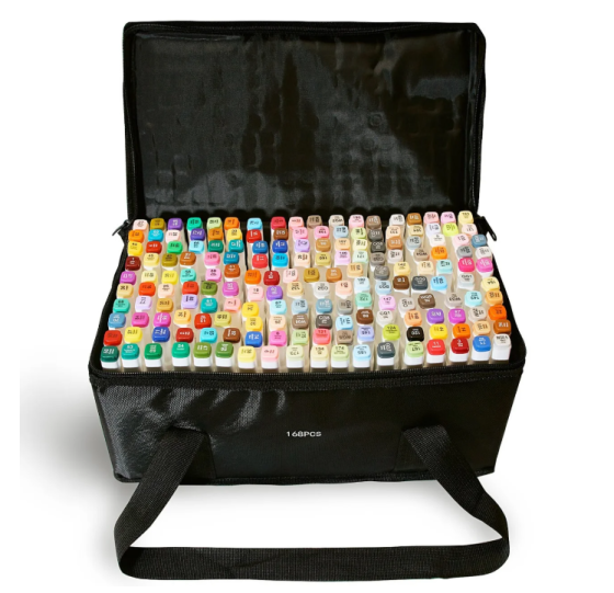 Професійні маркери Touch Multicolor 168 квітів для художників, Фломастери для малювання та скетчинга Кам'янець-Подільський