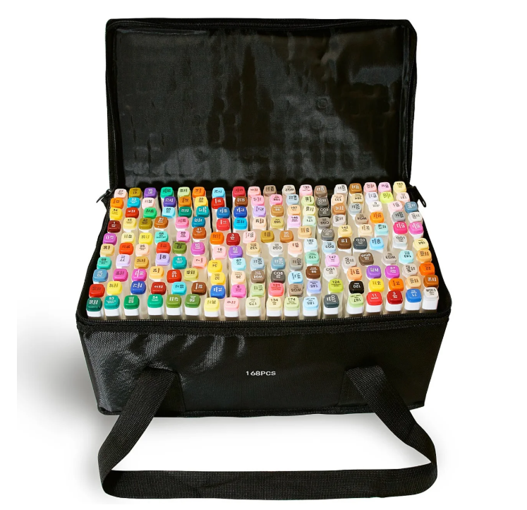 Професійні маркери Touch Multicolor 168 квітів для художників, Фломастери для малювання та скетчинга Кам'янець-Подільський - фото 6