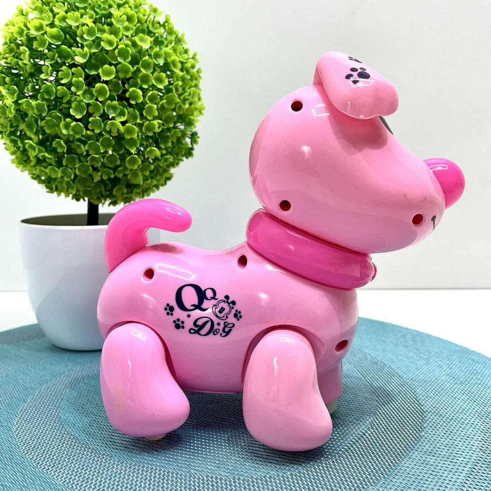 Собачка інтерактивна Limo Toy їздить світиться махає головою та хвостом Рожева (EM 070 A) Чернігів - фото 4