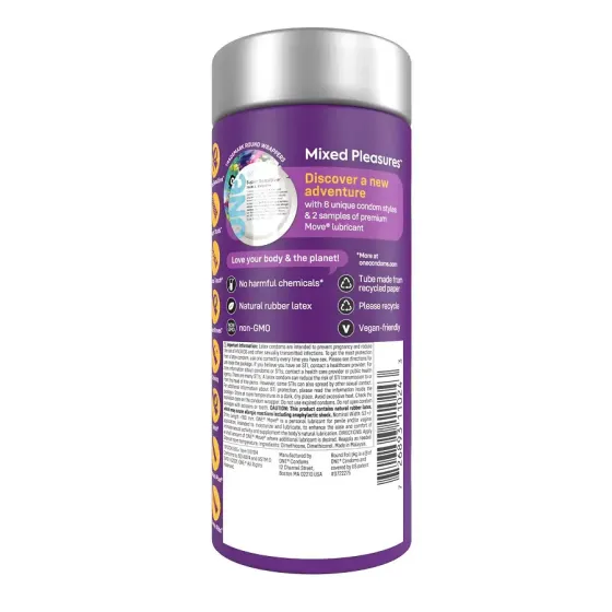 Презервативи ONE Mixed Pleasures 24 шт, подарункова упаковка тюб Львів