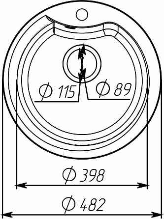 VALESO Гранітна мийка для кухні VALESO TURAS 480 матова Графіт Киев
