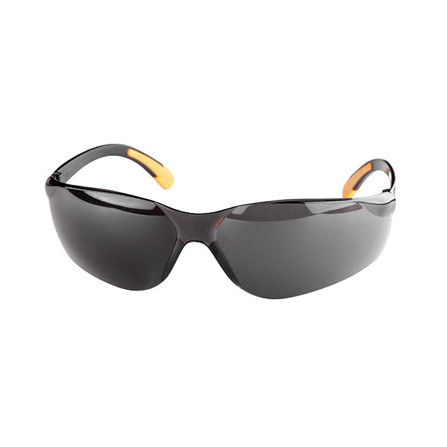 Окуляри захисні, затемнені, лінзи полікарбонат, заушники полікарбонат, захист від удару INTERTOOL SP-0088 Київ - фото 2