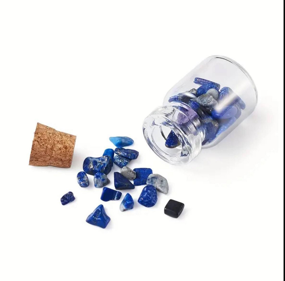 Набор стеклянных бутылочек с натуральными кристаллами Киев - изображение 4